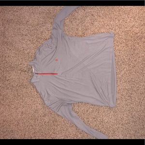 Grey Ralph Lauren  Performance Polo 3/4 zip